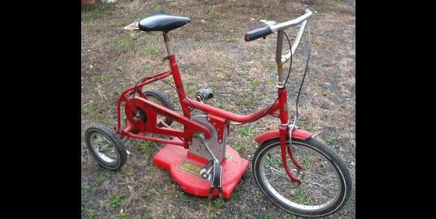 Bike lawn mower 