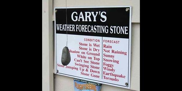 Gary's weather rock 