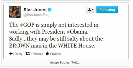 Star Jones' twitter message