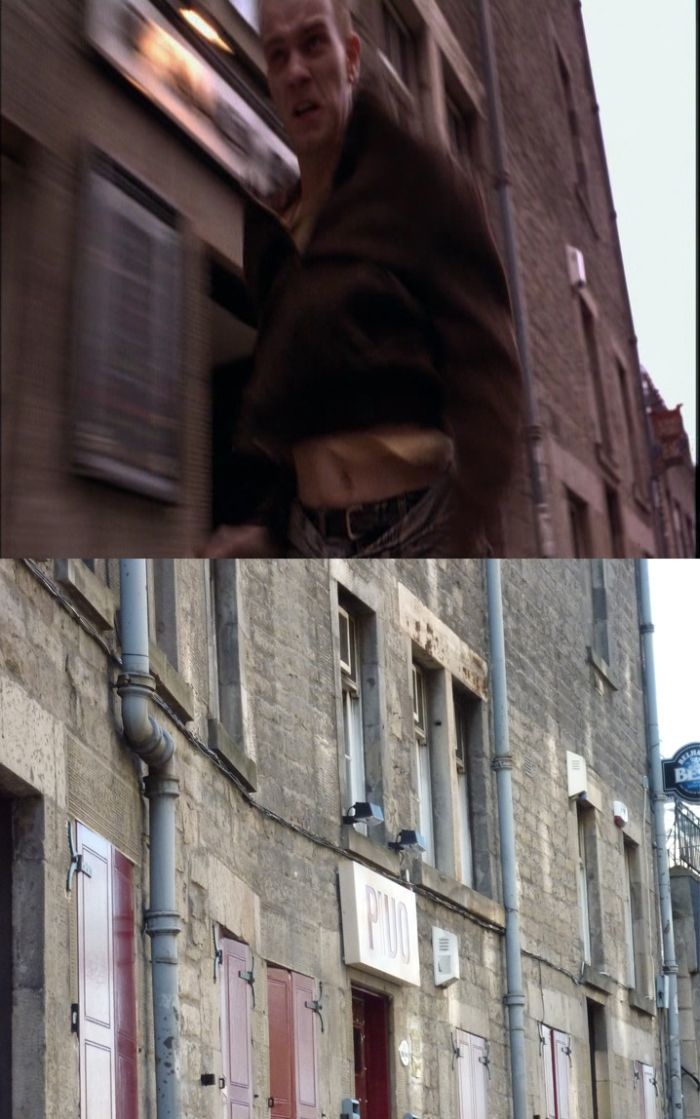 Trainspotting places then and now