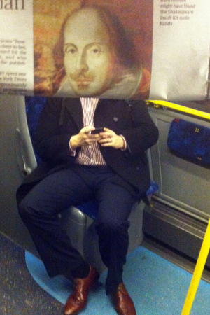 Fantastic Photobombs with Heads of Commuters Replaced by Newspaper Photos 