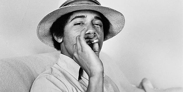 Barry Obama aka Barack Obama relaxing in his room at Occidental College in 1979.