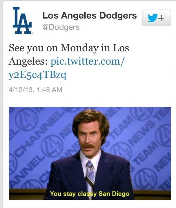 Dodgers Twitter Response 
