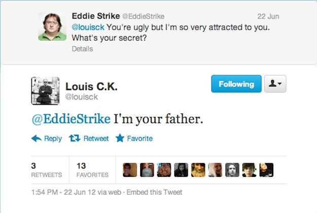 Louie C.K. Insulting His Fans on Internet, Hilarious