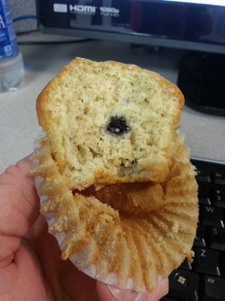 Maybe you should ask for a Blueberries muffin next time 