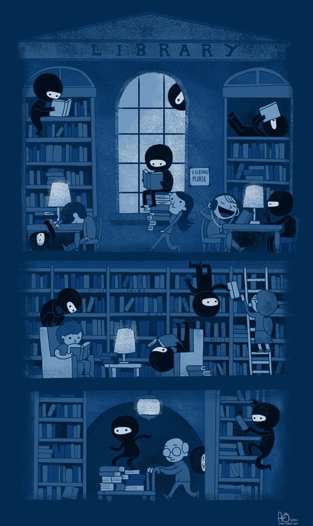 Silence in the Library