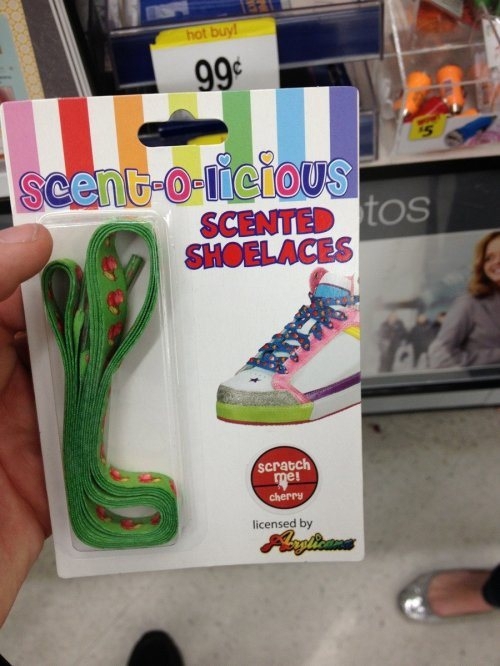Scented shoe laces 