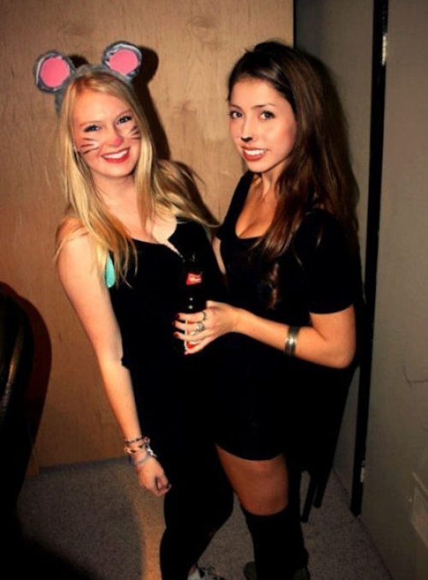 Sexy College Girls Dressed Up Ready To Party