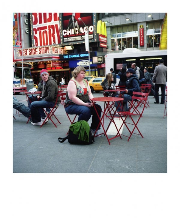 Haley Morris-Cafiero sitting alone