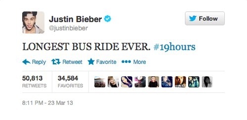 The Stupidest Justin Bieber Tweets That Got At Least 50,000 Retweets 