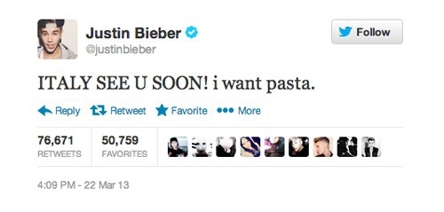 The Stupidest Justin Bieber Tweets That Got At Least 50,000 Retweets 