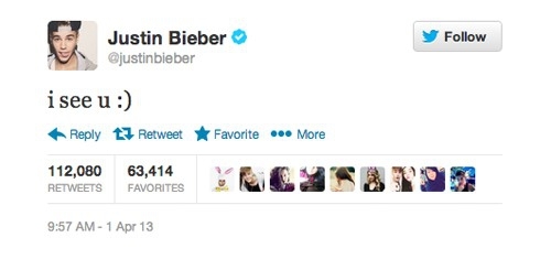 The Stupidest Justin Bieber Tweets That Got At Least 50,000 Retweets 