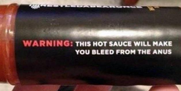Hot sauce Warning 