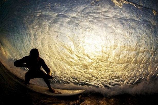 Surfing Through Wave tunnel 