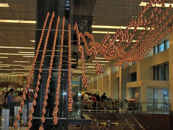 Kinetic Rain at Changi Airport