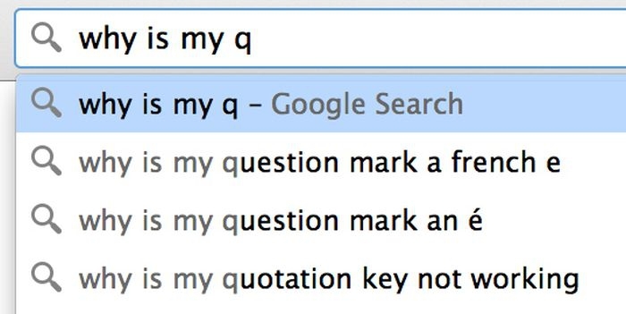 Google search: why is my q