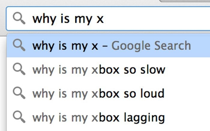 Google search: why is my x
