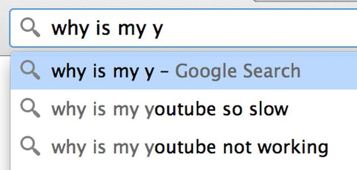 Google search: why is my y
