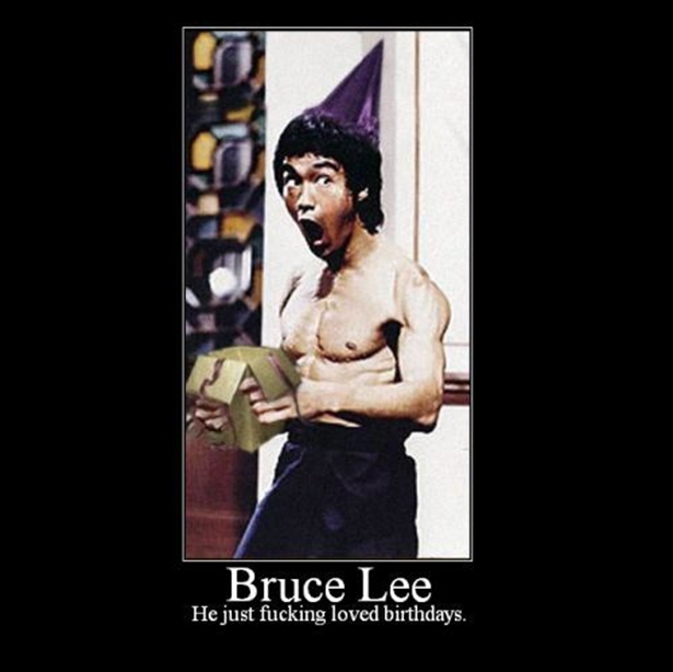 Bruce Lee Loves his Birthday 