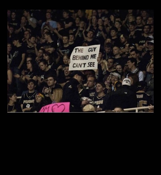 Funny Sign at sports event  Funny Sign at sports event