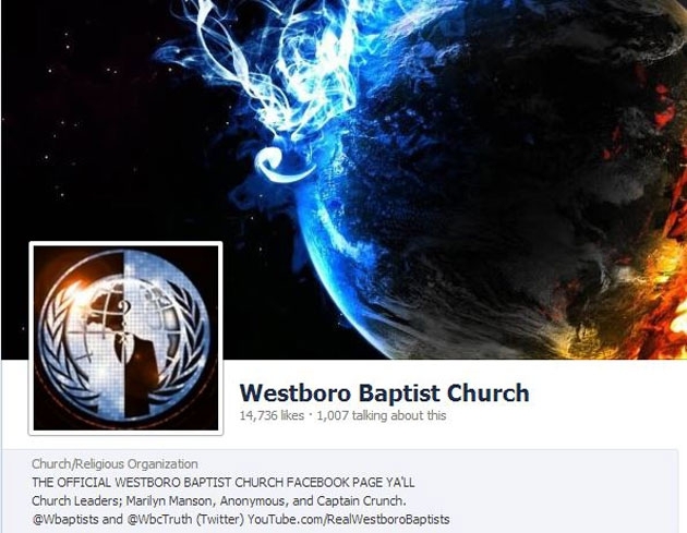Favorite Ways Anonymous Has Trolled Westboro Baptist’s Facebook* Page