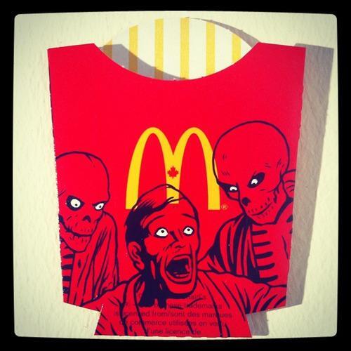 Pop Culture Characters on McDonald’s French Fry Package