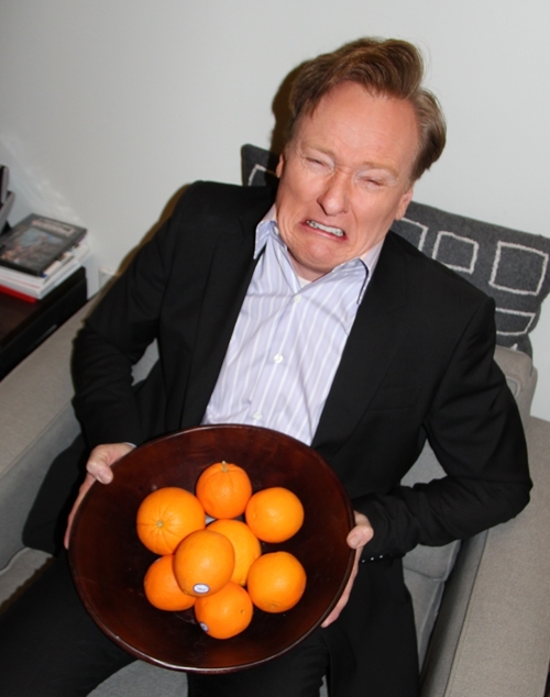 "There were too many oranges in this bowl."