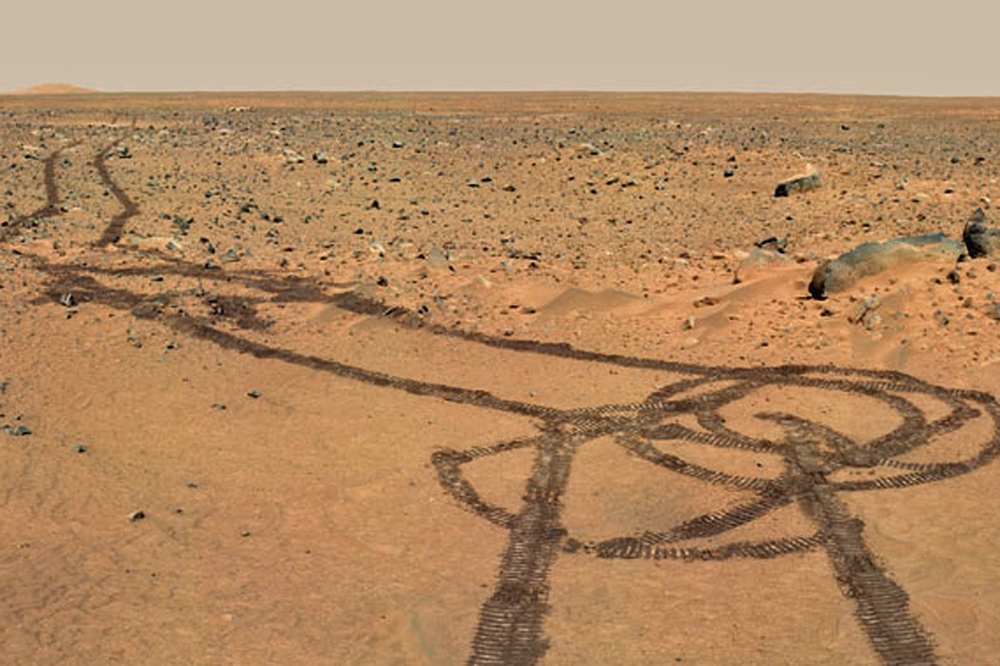 Rover Draws A Suspiciously Penis Looking Doodle On Mars. You Go NASA!