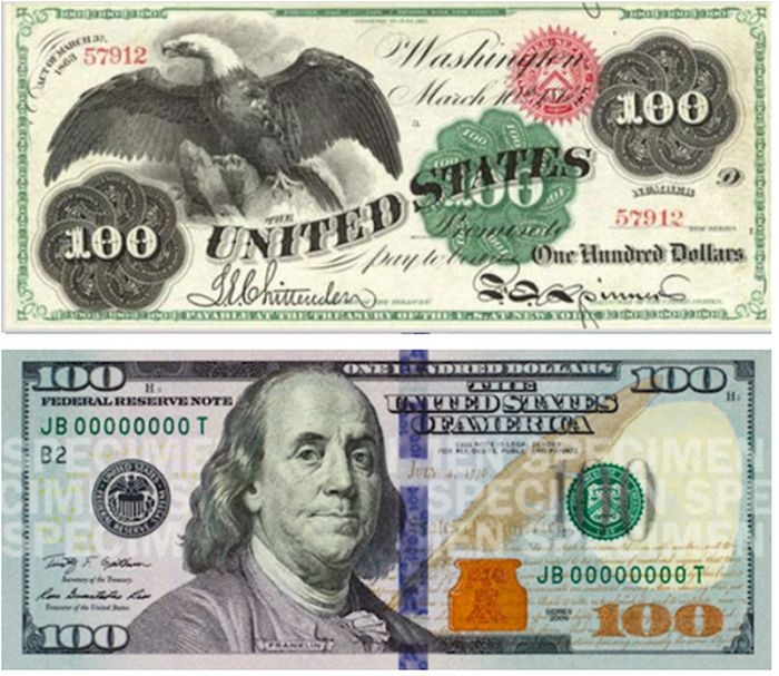 $100 bills changes over the years [pics]