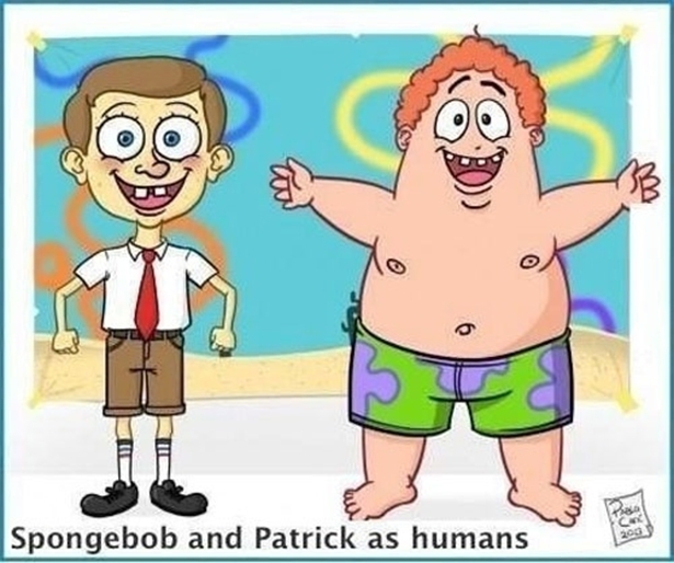 Human Sponge Bob And Patrick 