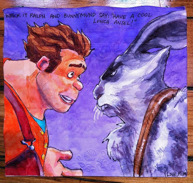 “Wreck-It Ralph and Bunnymund from Rise of the Guardians”