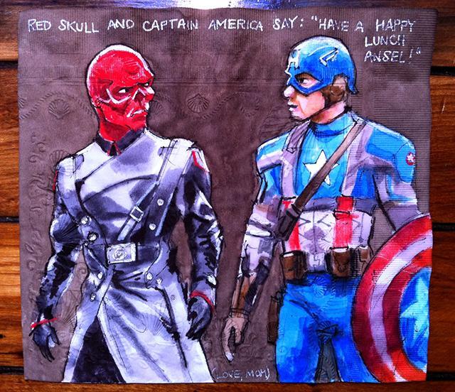 “Red Skull and Captain America”