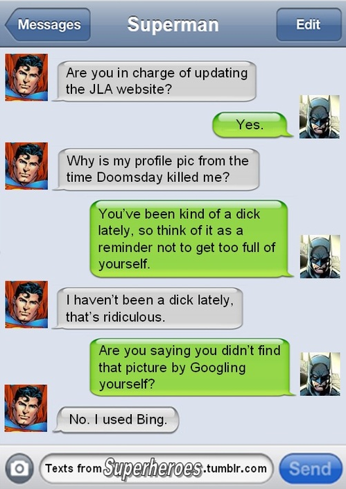 The Best Of 'Texts from Superheroes', A Superpowered Parody Site