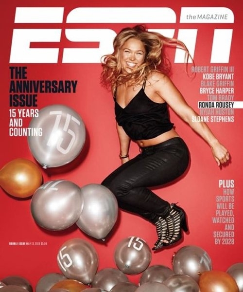 Ronda Rousey Graces The Cover Of ESPN The Magazine's Anniversary Issue