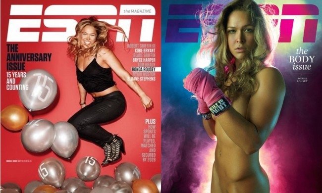 Ronda Rousey Graces The Cover Of ESPN The Magazine's Anniversary Issue