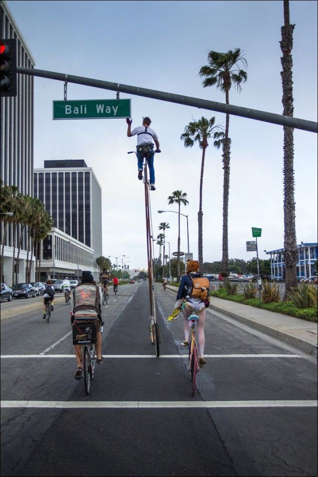 The World's Tallest Bicycle Hits The Streets Of LA