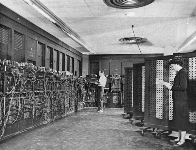 ENIAC, the first fully electronic digital computer, 1946