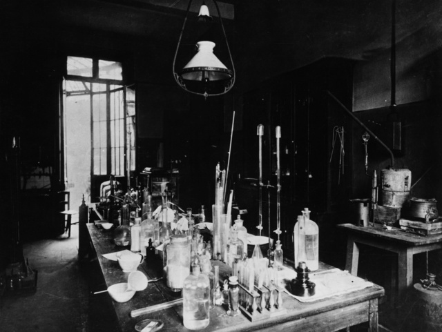 Louis Pasteur's laboratory at the Ecole Normale, c. 1885