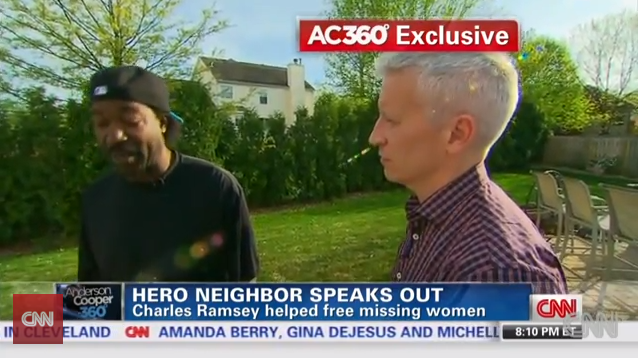 Anderson Cooper Interviews Charles Ramsey, and Is Awesome at it. 