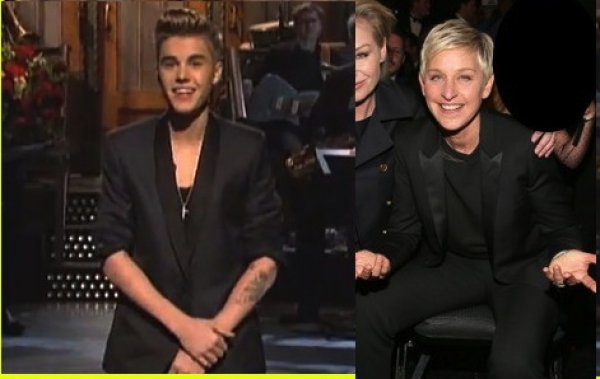Justin Bieber or Ellen