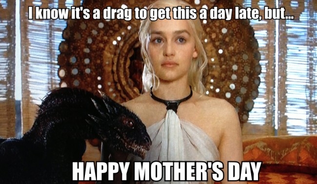 Game Of Thrones Season 3 Episode 7 Dragon Mother's Day Card