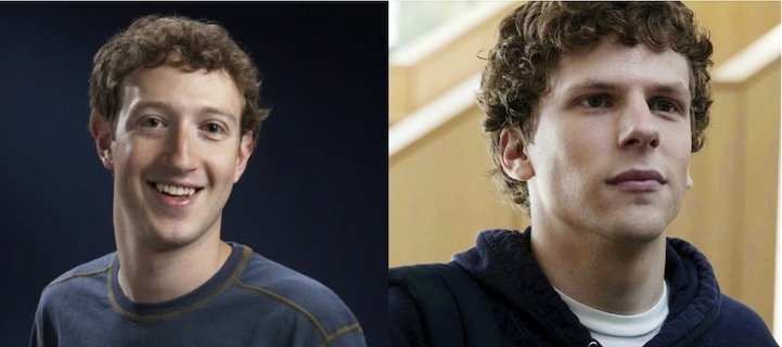 Mark Zuckerberg (Jesse Eisenberg in The Social Network)