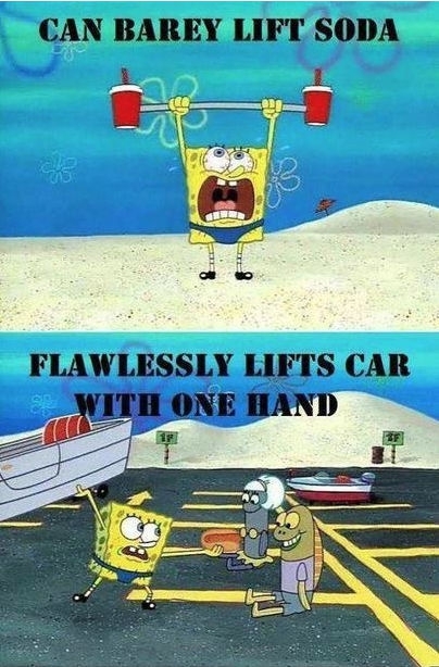 Flawlessly lifts car with one hand