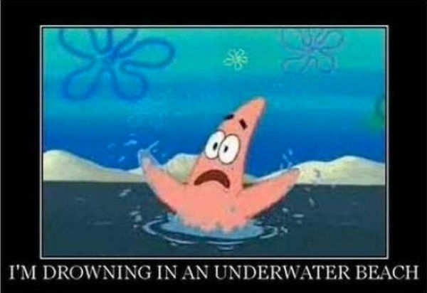 drowning in an underwater beach