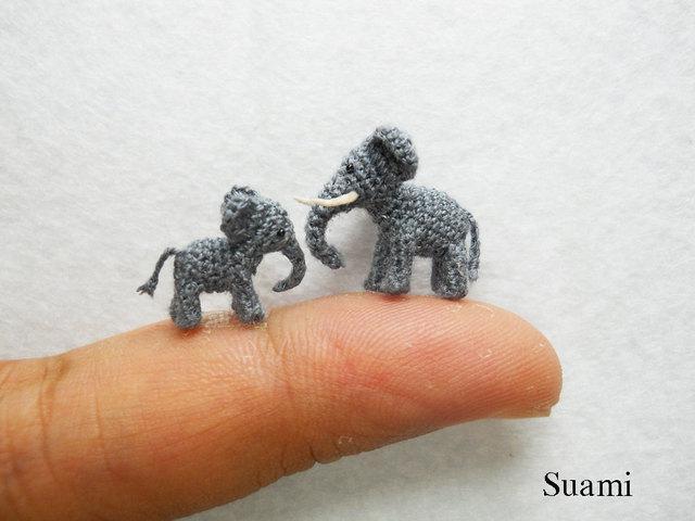 Tiny Crochet Elefants 