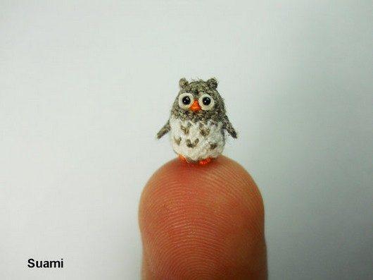 Tiny Crochet Owl