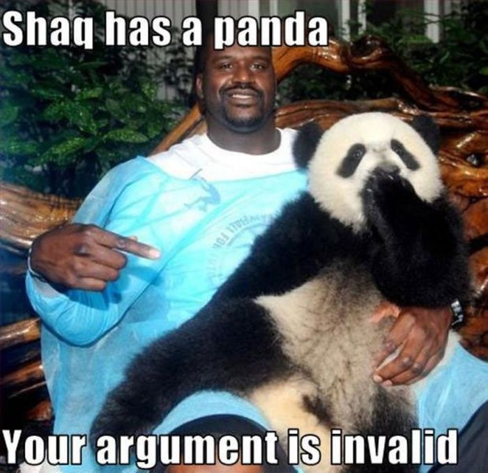 Shaq has a panda