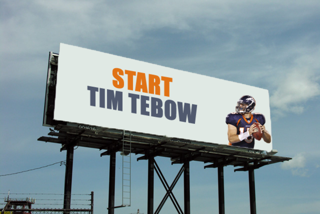 Start Tim Tebow!! 