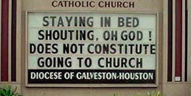 Dirty Church Sign 