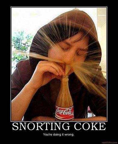 Snorting Coke